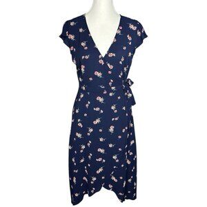 BB Dakota Women's Blue Floral April Showers Wrap Rent The Runway‎ Dress 2/C34.25